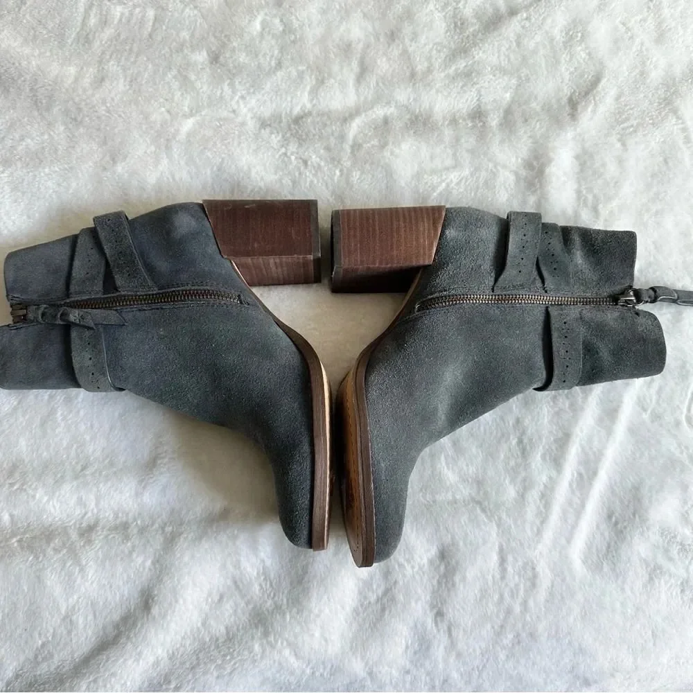 Splendid Women’s Callen Suede Buckle Ankle Bootie Size 9